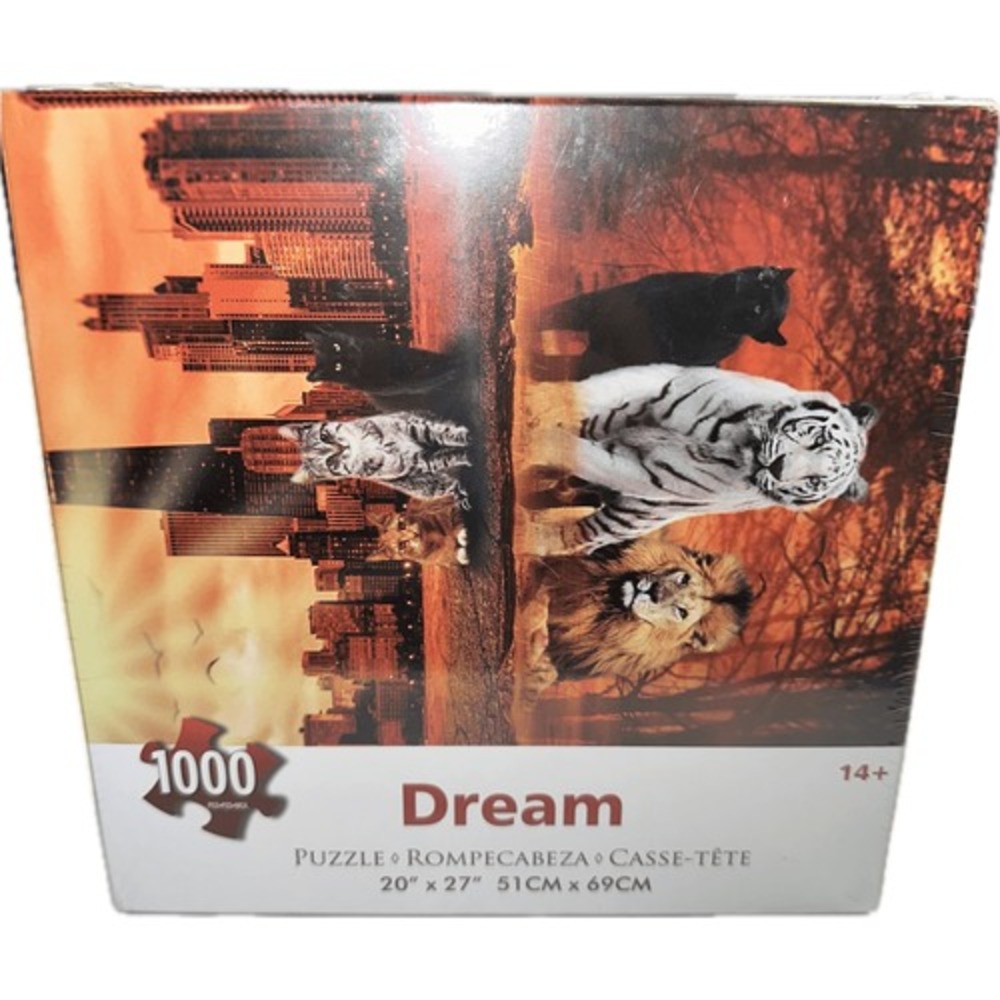 Jigsaw Puzzles 1000 Pieces Puzzles for Adults, Cat Tiger Puzzle Animal Adult Toy